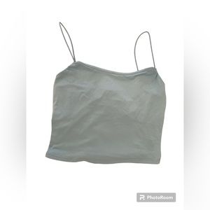 Baby blue crop top